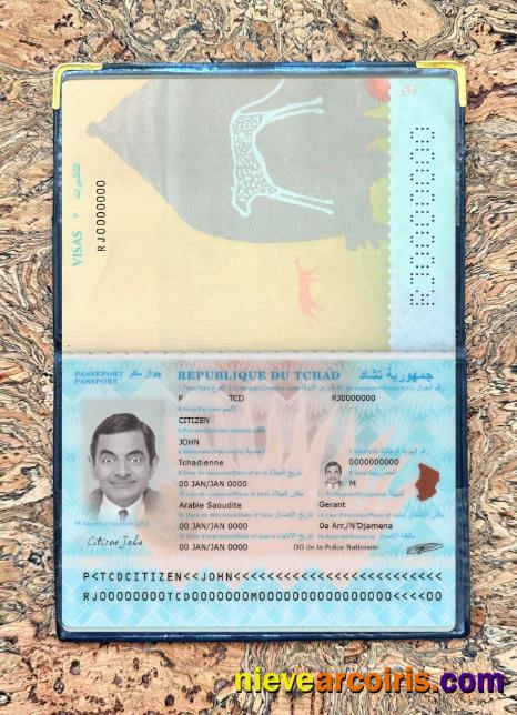 Du Tchad passport new 2021-present photolook